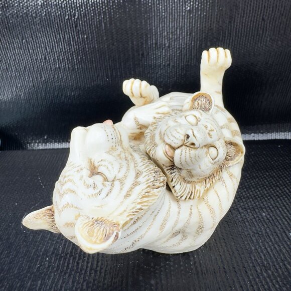 1993 Harmony Kingdom Pride And Joy Tiger and Cub Trinket Box Figurine Resin VTG - Picture 11 of 14
